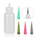 Applicator Paste Tattoo Henna Kit Body Art Pigment Bottle with 4 Nozzles