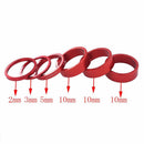 6pcs CANSUCC MTB Bicycle Headset Front Fork Washers Spacers Gasket (Red)