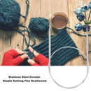 43cm Stainless Steel Circular Knitting for Needles Crochet DIY Weaving Pin