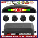 4 Sensors LED Display Car Parking Sensor Kit Backup Reverse Radar Monitor System