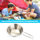 Stainless Steel Portable Bowl Outdoor Camping Picnic Hiking Food Cup Tableware