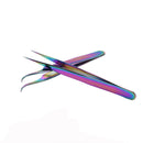 Rainbow Tweezers Nail Rhinestone Picker Nail Art Eyelash Tool (T-1+T-2)