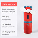#A Portable Water Spray Mist Fan Humidification Handheld Fan for Home Office Sch