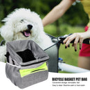 Bicycle Basket Bags Foldable Pet Dog Cats Cycling Bike Front Carrier Pouch