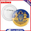 liujuan Round Brooch with Peace Flag, Ukraine, Ukraine, Ukraine, Ukrainian