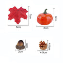 Halloween Decor Pine Cone Acorn Simulation Pumpkin Set Maple Leaves Sunflower