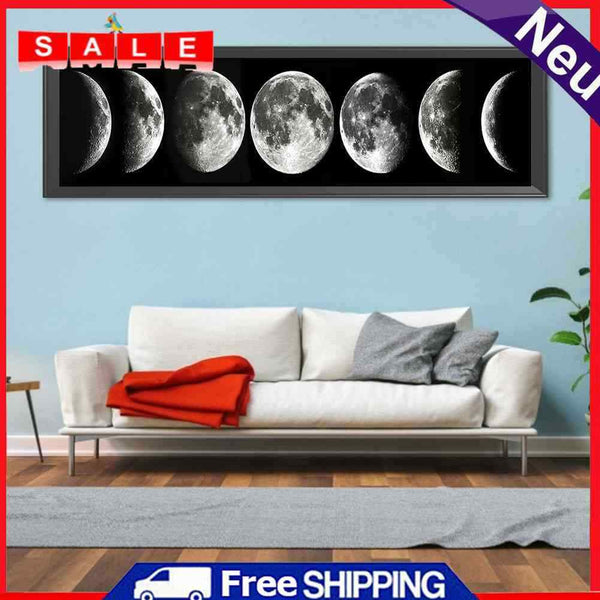 5D DIY Diamond Painting Full Square Drill Moon Phase Wall Decor Rhinestone Art