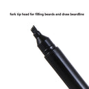 Beard 2 in 1Barber Pencil Beard Pencil Filler for Men 4 Fork Tip Filler Pen