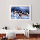 DIY Acrylic Oil Painting Canvas Deer Handpainted Acrylic Painting By Numbers Kit