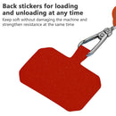Universal Mobile Phone Lanyard Cellphone Rope (Red Rainbow + Scarlet Card) Newly