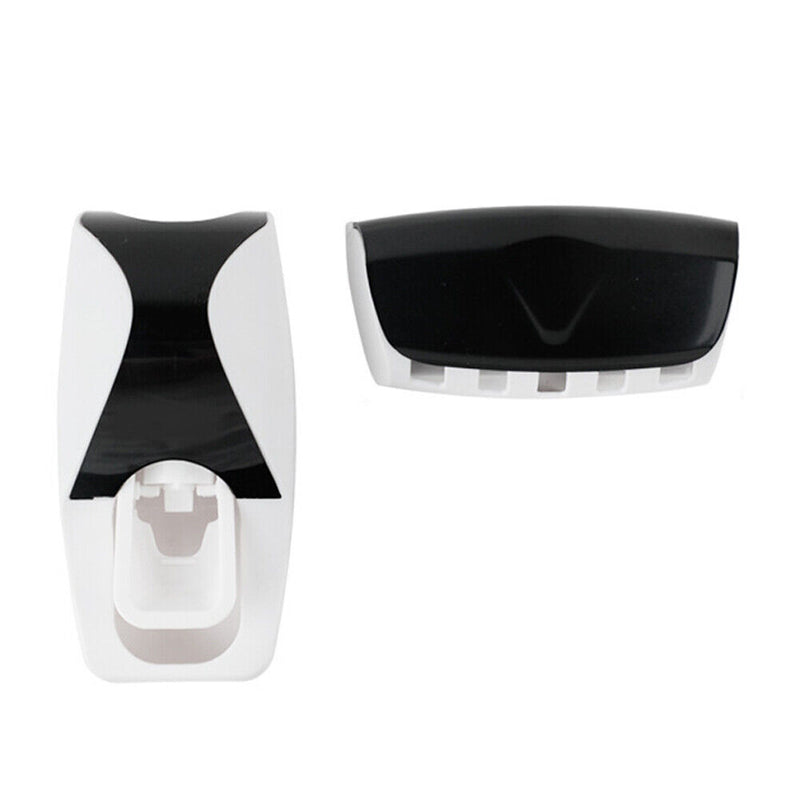 Wall Mounted Toothbrush Holder Automatic Toothpaste Dispenser Set for Bathr