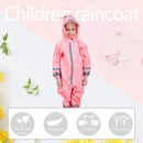 Kids Rain Suit Toddler Raincoat Unisex Baby Waterproof Coverall (Pink L)