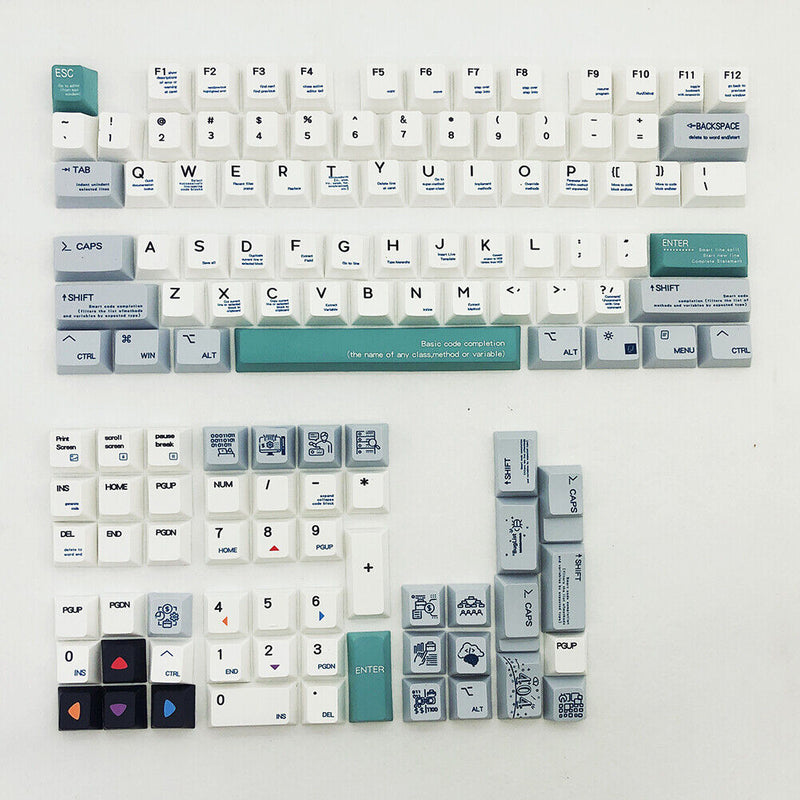 Personality Keycap 127 Keys Keyboard Parts Xda Height Key Cap for Game Supplies