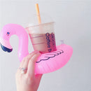 Inflatable Water Coaster Beach Inflatable Flamingo Cup Holder for Swimming Pool