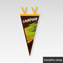 Camping Tent Bunting Pennant Outdoor Scene Layout Triangle Hanging Flag (C)