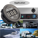 Car Digital LCD Display Cigarette Lighter Voltmeter Voltage Meter Gauge-Tuank