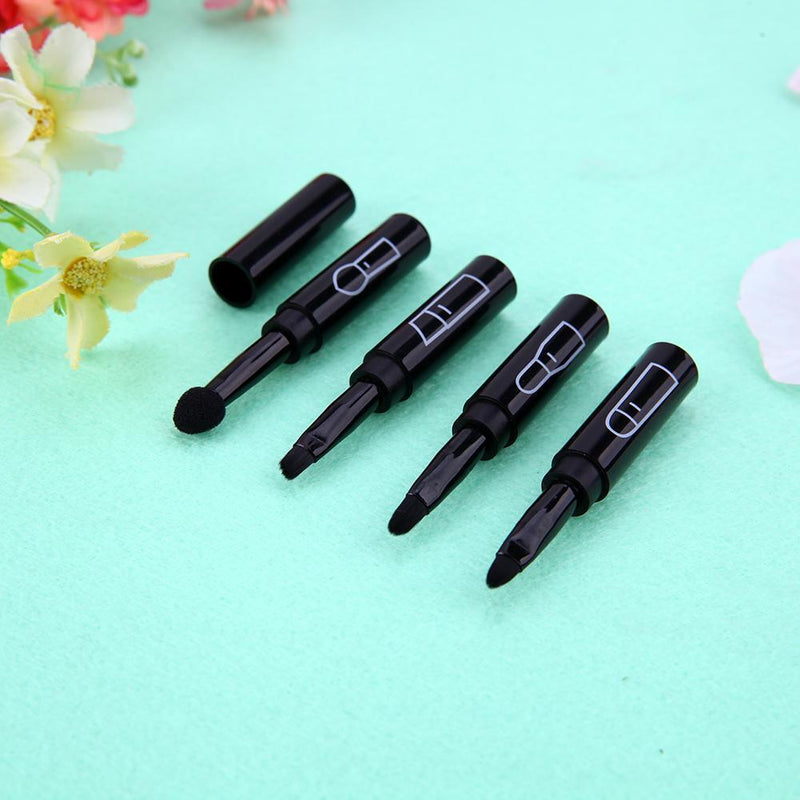 4 in 1 Portable Retractable Makeup Brush Lipbrush Eyeliner Brush for Travel