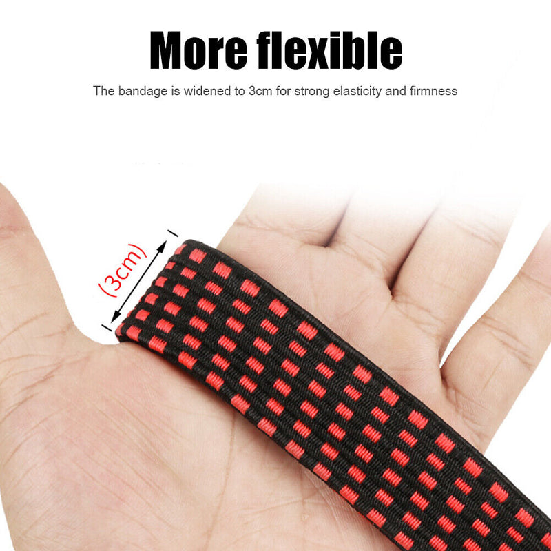 1m Buckle Tie-Down Belt Cargo Strap Motorcycle Bike Elastic Binding Luggage Rope