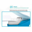 Stapleless Stapler Paper Portable School Office Supply 4 Staple-Free ABS B5Q4