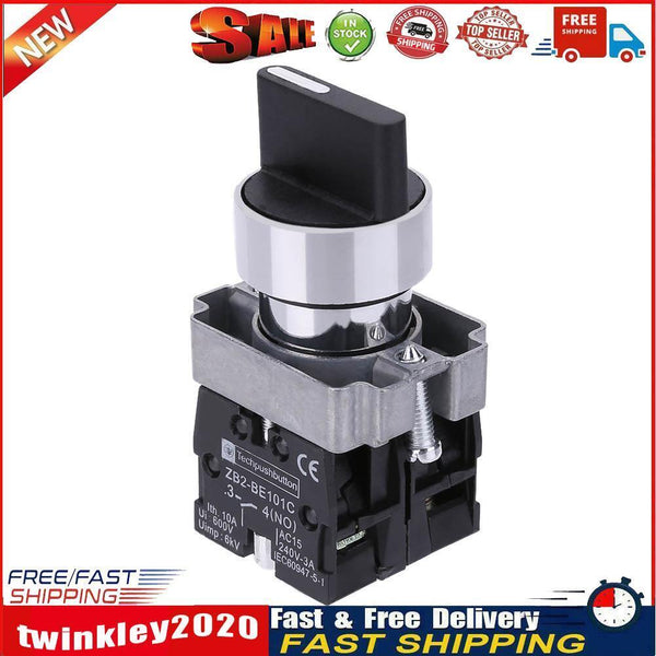 10A 3 Position 2NO Maintained Toggle Select Selector Switch XB2-BD33C Newly