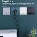 Wall Hook Wall Hanger Adhesive Storage Hanger Folding Cord Holder Double Hook