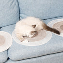 Cat Scratch Board Ramie Grinding Claw Mat Pet Scratcher Paw Pad (Brown)