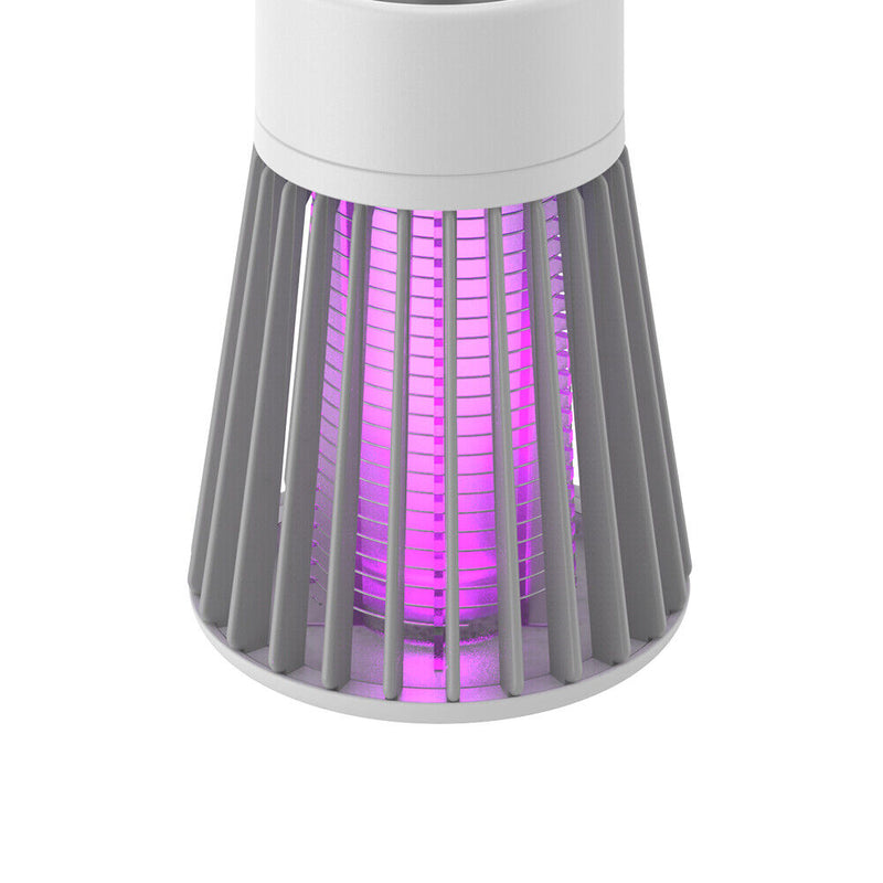 Electric Mosquito Killer Lamp LED Light Home Fly Bug Insect Trap (USB Grey)