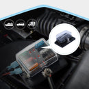 4 Way Blade Fuse Block Box with LED Warning Indicator + Cover for Car Marin