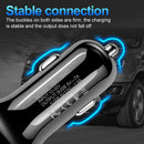 Universal Smart Phone QC 3.0 Fast Charging LED Display 3-Port USB Car Charger
