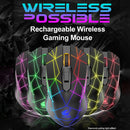 X9 Wireless Game Mouse Rechargeable 2400 DPI Adjustable Mice (Star Black)