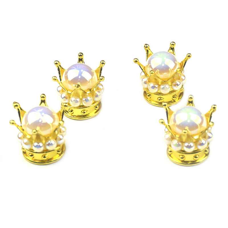 4pcs Beads Car Wheel Tire Valve Caps Auto Truck Tyre Rim Stem Dust Air Cover Set