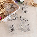 Alphabet Craft Transparent Stamp Flower Christmas Tree Silicone Rubber