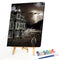 DIY Oil Paint by Numbers Horror Movie Acrylic Drawing Coloring Picture Gift
