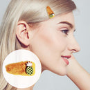 5pcs Candy Color Hair Clip Sweet Hairpin Plush Hairgrip Bars for Children