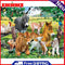 Animals on Grass Oil Paint By Numbers Kits DIY Animal Art Home Decoration Gift