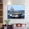 Oil Paint by Numbers Spaceship Canvas Artwork Living Room Picture Art Decoration
