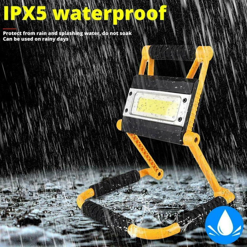 Foldable COB LED Rechargeable Work Light Outdoor Camping Portable Floodligh B6B0