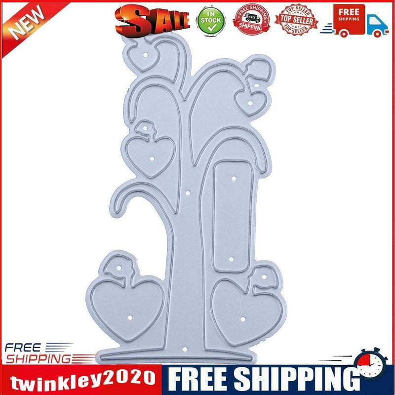 Love Heart Tree DIY Metal Stencil Scrapbook Craft Embroidery Cutting Die-14