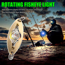 LED Fish Lamp Deep Underwater Eye Shape Fishing Bait Pesca Tackle (Blue)