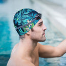 Swimming Caps Women Men Waterproof Ear Hair Protection Swim Hat (Green) Newly