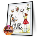 5D DIY calligraphy and painting series round diamond diamond painting