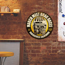 March Races Round Retro Metal Plate Tin Sign Plate Iron Painting Accessories