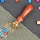 Retro Invitation Seal Stamps DIY Cute Animal Pattern Sealing Wax Craft (4) Newly