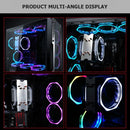Silent Cooler 120mm Dual Halo Hydraulic Bearing CPU Cooling Fan (Multicolor