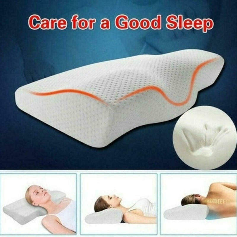 for Neck Pain Support Slow Rebound Memory Foam Pillow Cervical BEST Contour L7N5