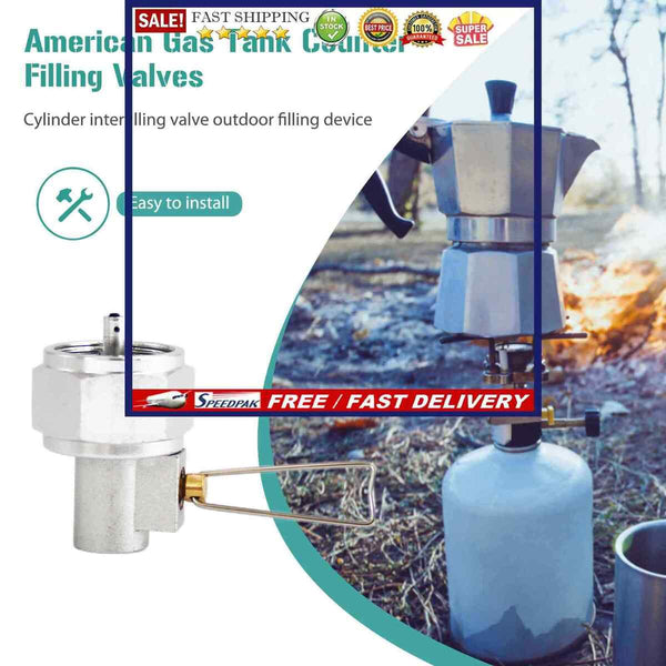 Copper American Gas Tank Filling Valve Gas Tank Transfer Valve Camping Supplies