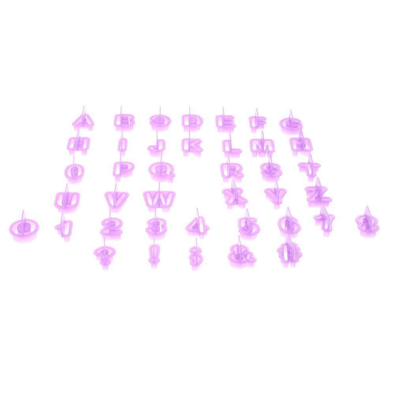 40pcs/set Alphabet Letter Number Fondant Cake Mold Biscuit Baking Mould Newly