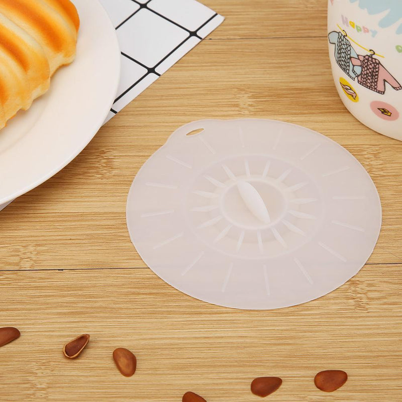 Matefield Heat Resistant Anti-Slip Silicone Drinking Lid Cartoon Dustproof, a