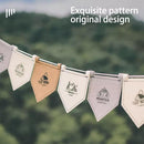 Tent Flag Banner Tent Flag Felt Flag Pentagonal Camp Flags Camping Flags~