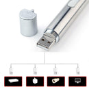 3 in1 Mini Multifunction USB Rechargeable LEDs UV Torch Flashlight Lamps Pens